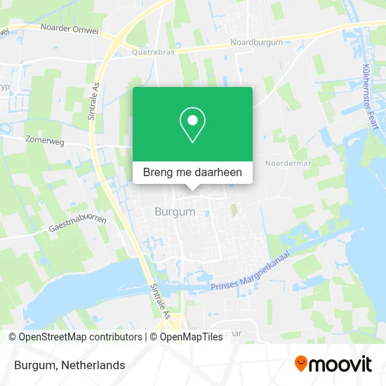 Burgum kaart