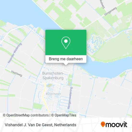 Vishandel J. Van De Geest kaart
