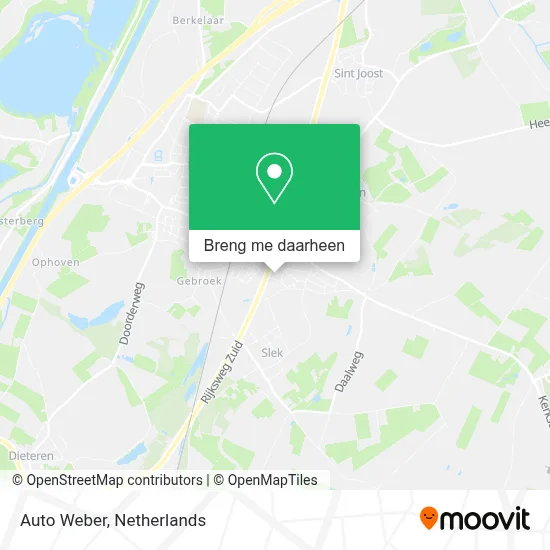 Auto Weber kaart