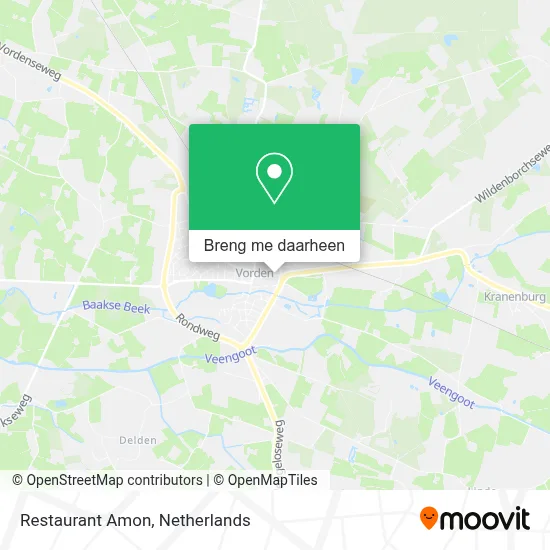 Restaurant Amon kaart