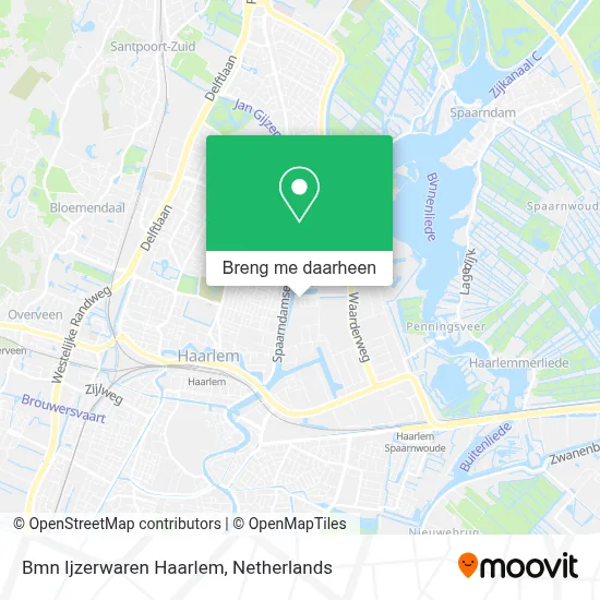Bmn Ijzerwaren Haarlem kaart
