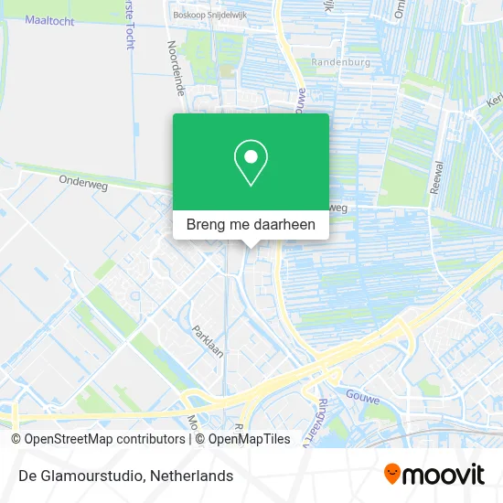 De Glamourstudio kaart