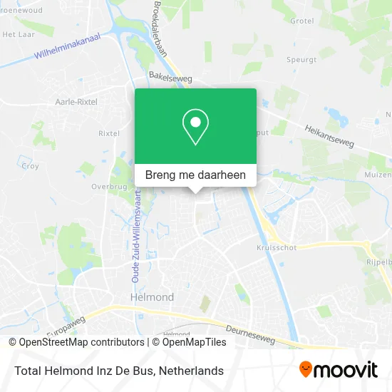 Total Helmond Inz De Bus kaart