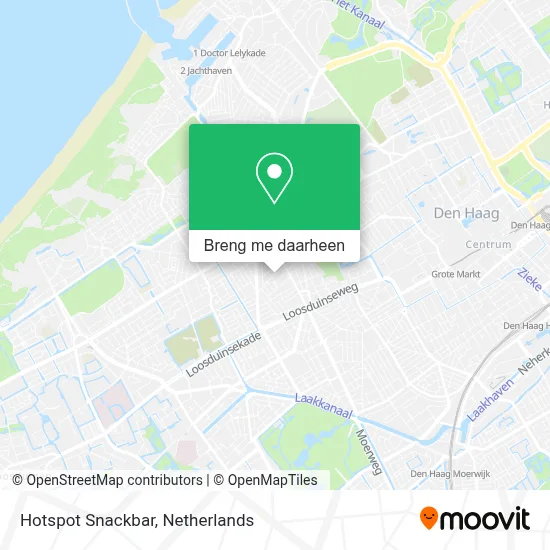 Hotspot Snackbar kaart