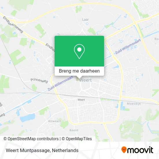 Weert Muntpassage kaart