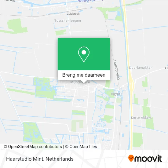 Haarstudio Mint kaart