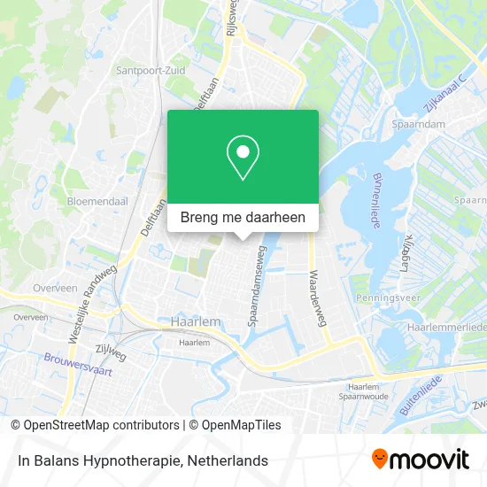 In Balans Hypnotherapie kaart