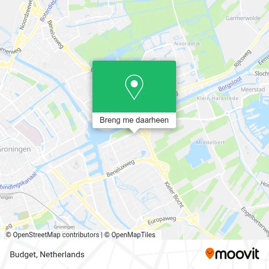 Budget kaart