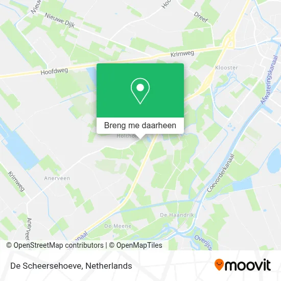 De Scheersehoeve kaart