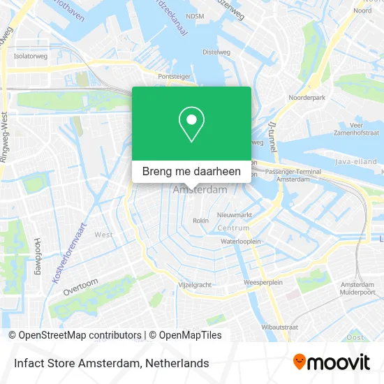 Infact Store Amsterdam kaart
