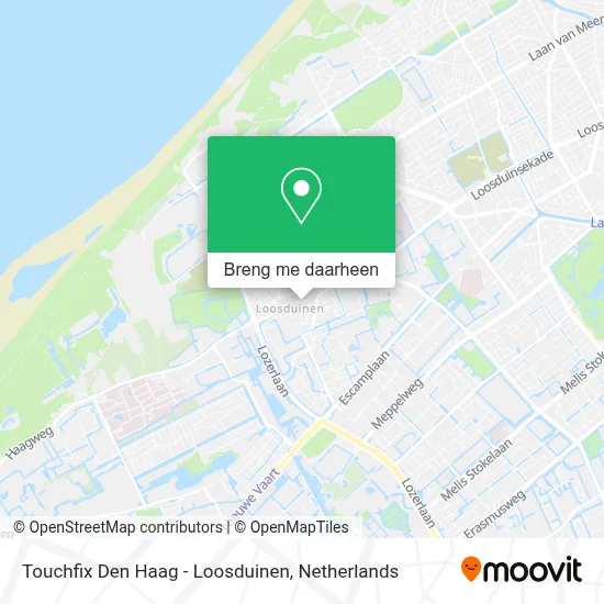 Touchfix Den Haag - Loosduinen kaart