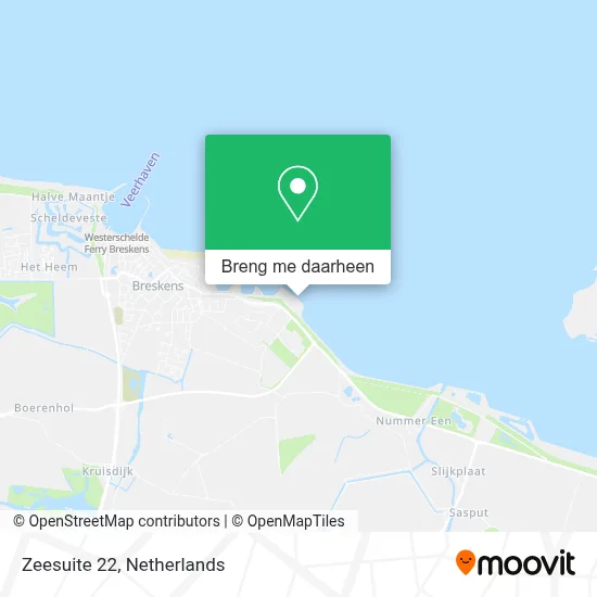 Zeesuite 22 kaart