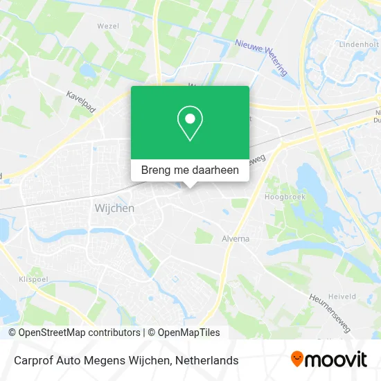 Carprof Auto Megens Wijchen kaart