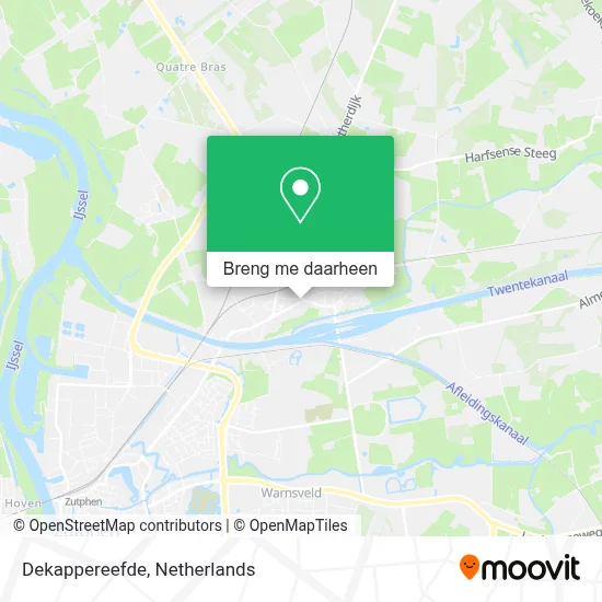 Dekappereefde kaart