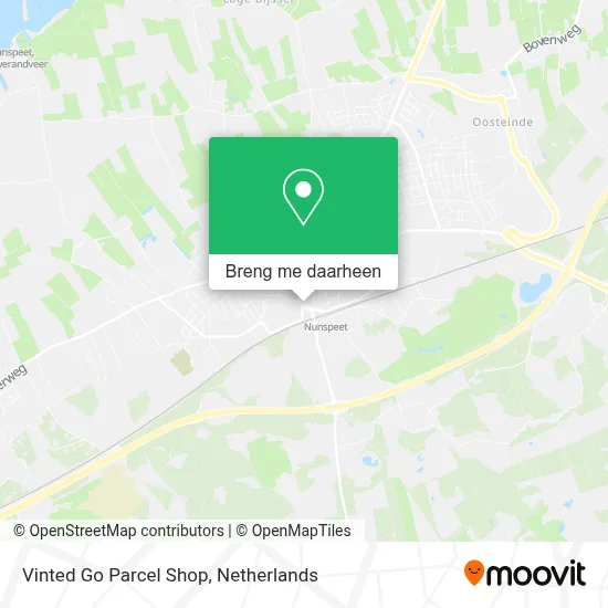 Vinted Go Parcel Shop kaart