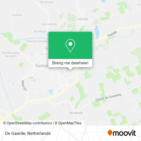 De Gaarde kaart