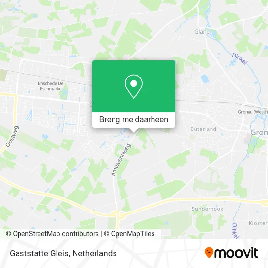 Gaststatte Gleis kaart