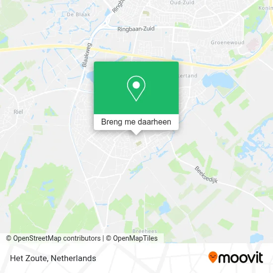 Het Zoute kaart