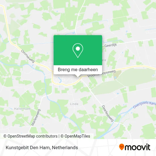 Kunstgebit Den Ham kaart