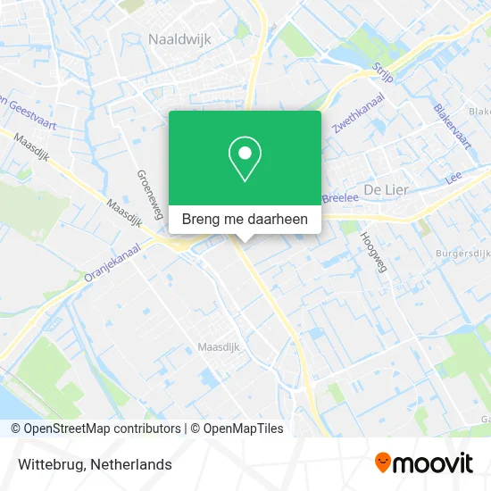 Wittebrug kaart