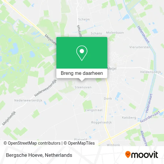 Bergsche Hoeve kaart