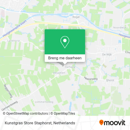 Kunstgras Store Staphorst kaart