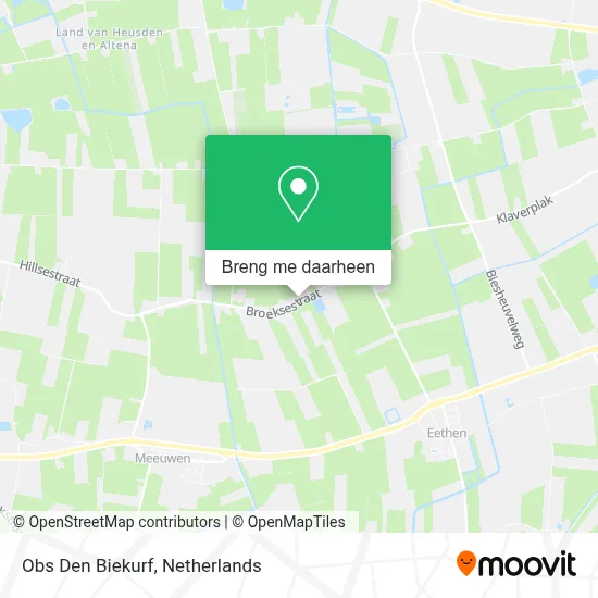 Obs Den Biekurf kaart