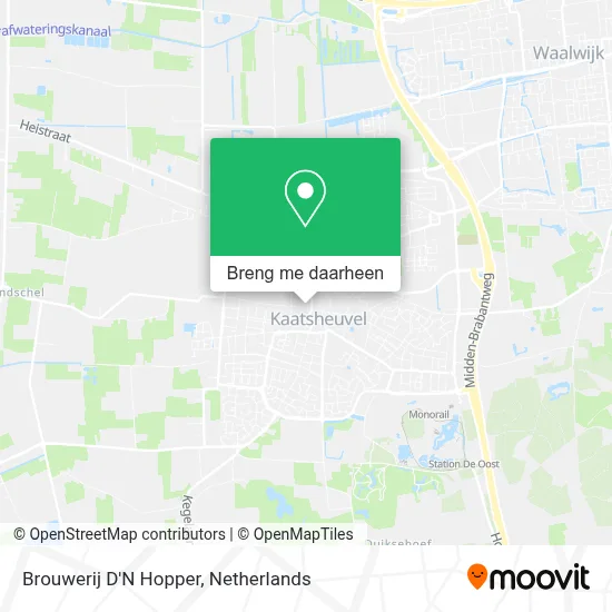 Brouwerij D'N Hopper kaart