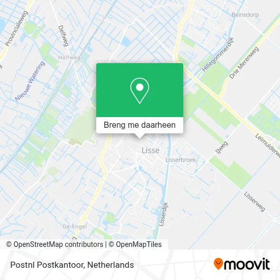 Postnl Postkantoor kaart