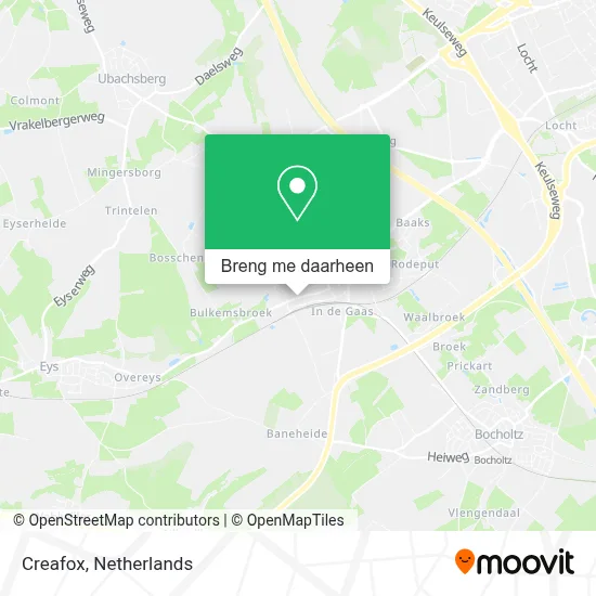 Creafox kaart