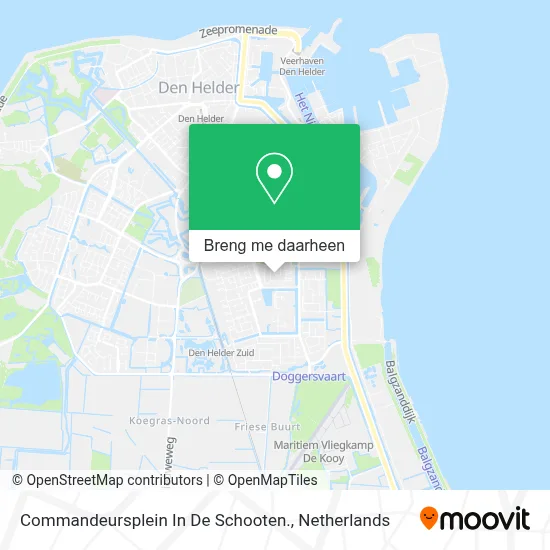 Commandeursplein In De Schooten. kaart
