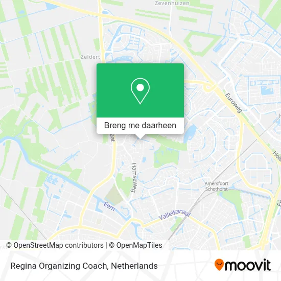 Regina Organizing Coach kaart