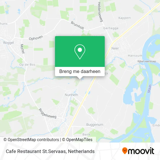Cafe Restaurant St.Servaas kaart