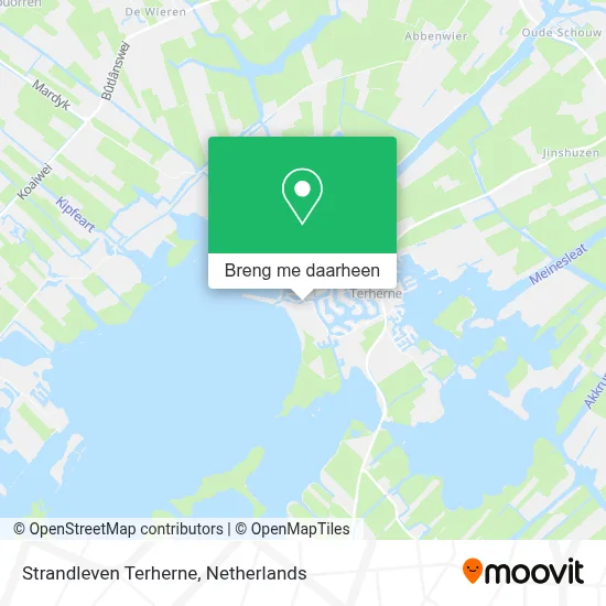 Strandleven Terherne kaart