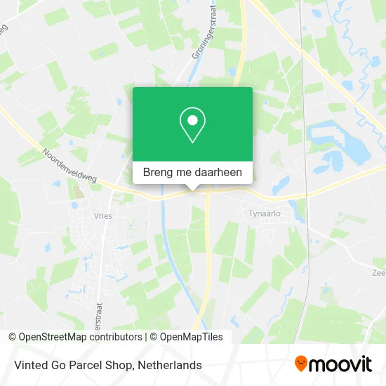 Vinted Go Parcel Shop kaart