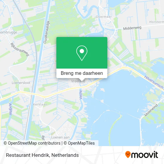 Restaurant Hendrik kaart