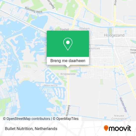 Bullet Nutrition kaart
