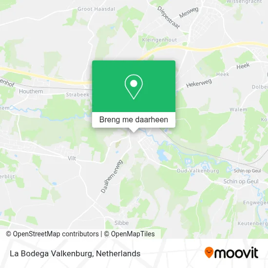 La Bodega Valkenburg kaart