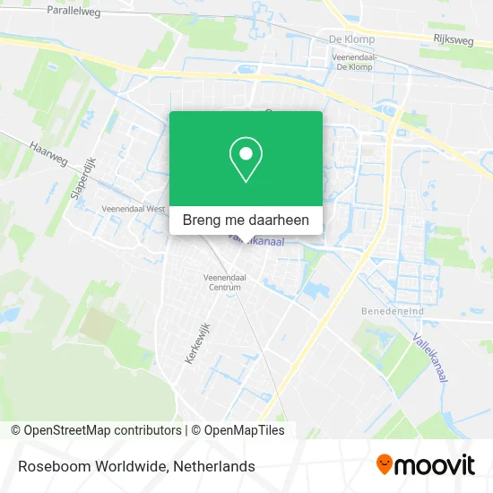 Roseboom Worldwide kaart