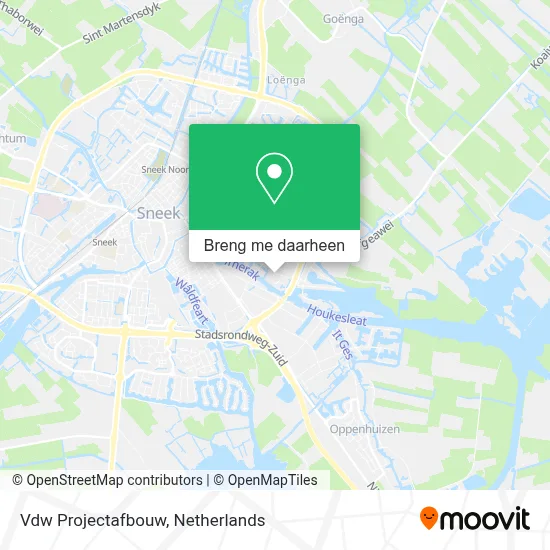 Vdw Projectafbouw kaart