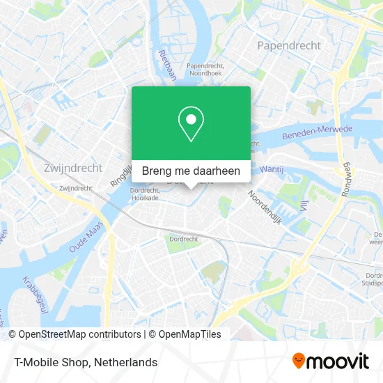 T-Mobile Shop kaart