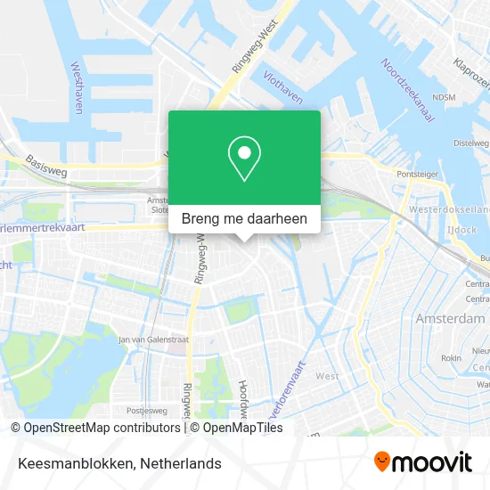 Keesmanblokken kaart