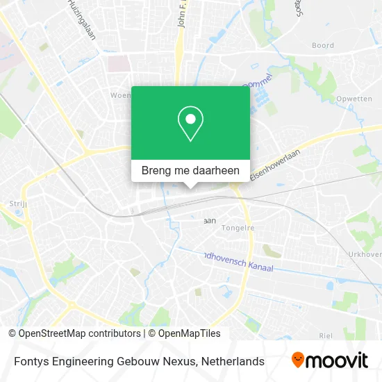 Fontys Engineering Gebouw Nexus kaart