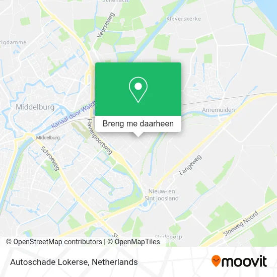 Autoschade Lokerse kaart