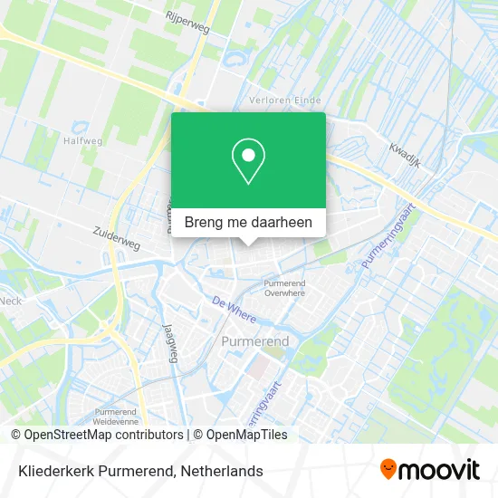 Kliederkerk Purmerend kaart