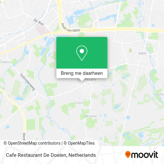 Cafe Restaurant De Doelen kaart