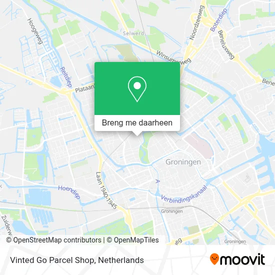 Vinted Go Parcel Shop kaart