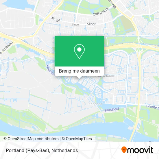 Portland (Pays-Bas) kaart