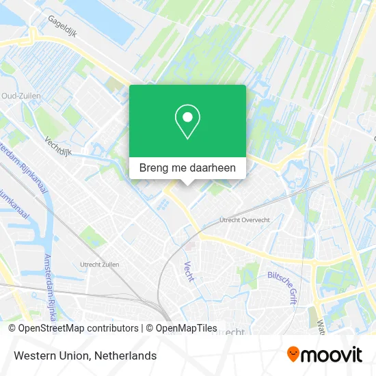 Western Union kaart