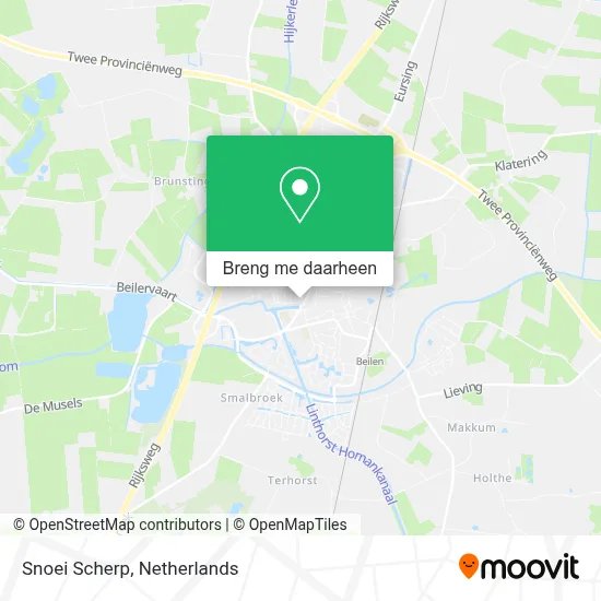 Snoei Scherp kaart